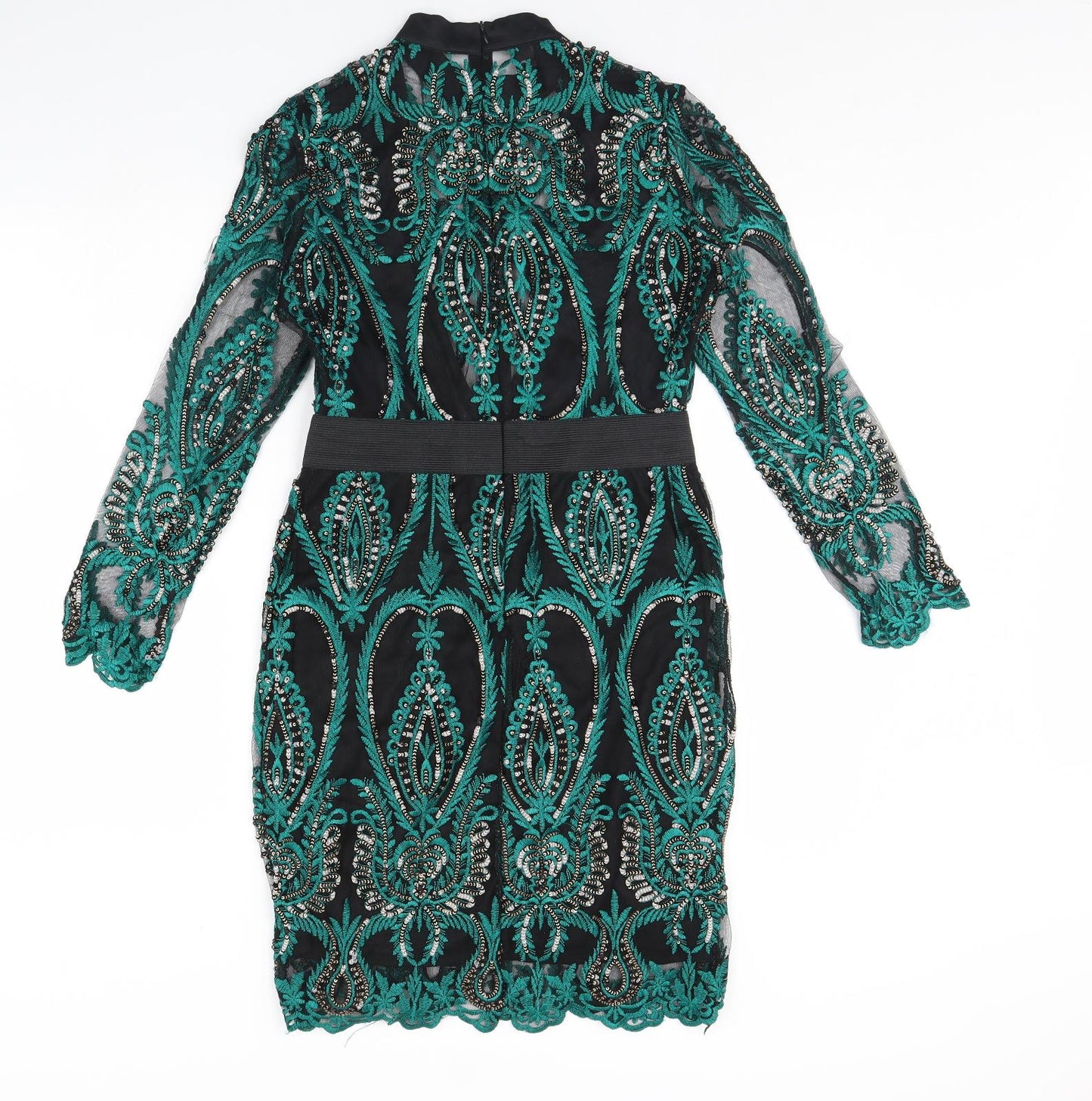 CBR Womens Green Fair Isle  Bodycon  Size M