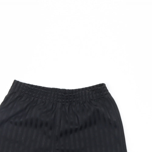George Boys Black Striped  Sweat Shorts Size 6 Years - school football