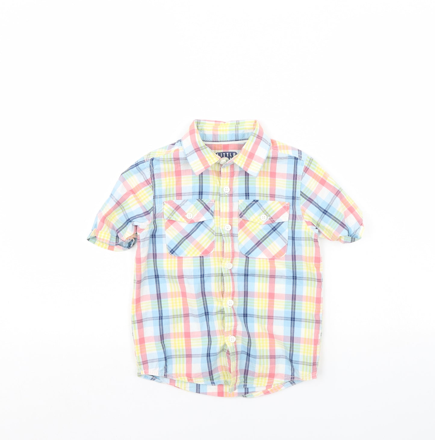 TU Boys Multicoloured Check  Basic Button-Up Size 4 Years