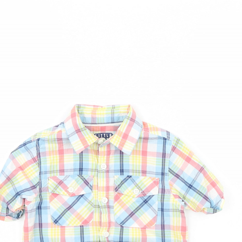 TU Boys Multicoloured Check  Basic Button-Up Size 4 Years