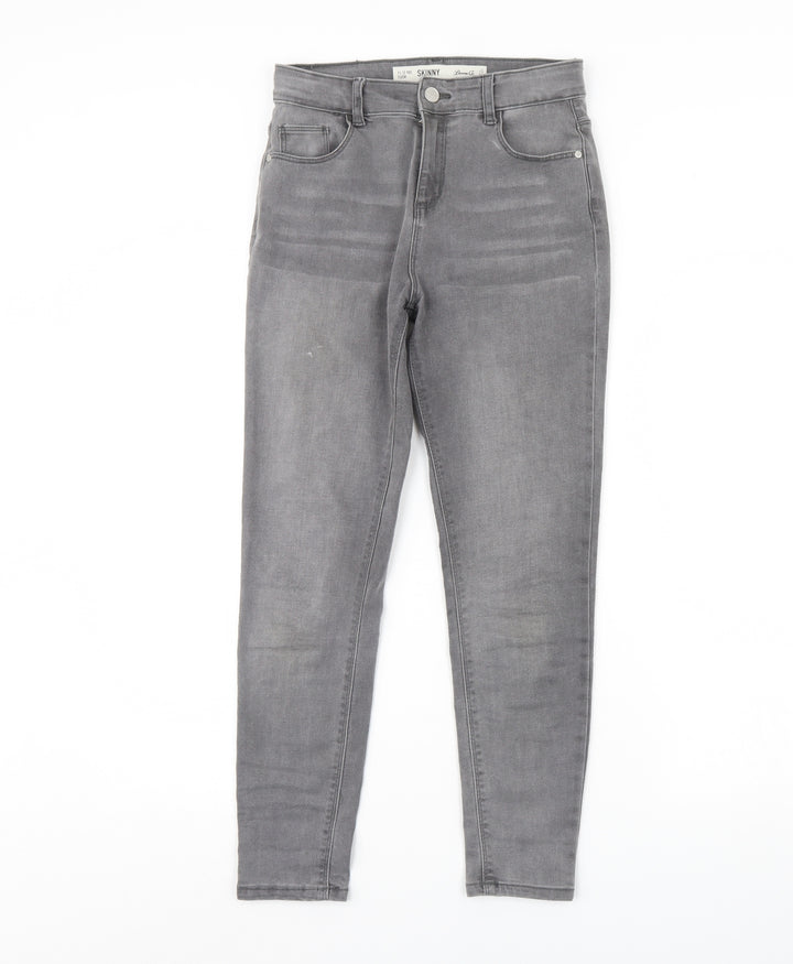 Denim & Co. Girls Grey  Denim Skinny Jeans Size 11 Years