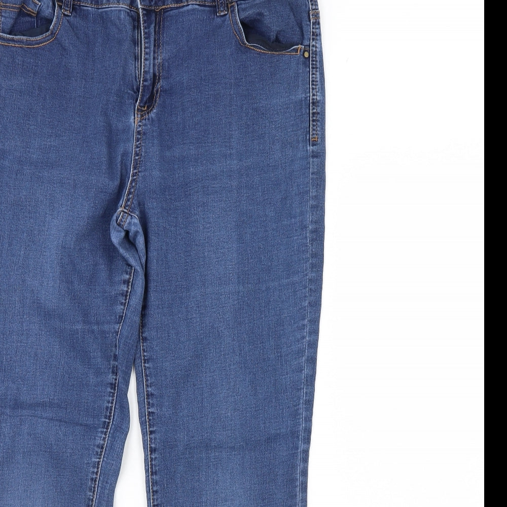 TU Womens Blue  Denim Skinny Jeans Size 14 L28 in