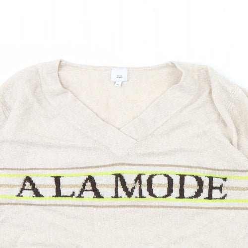 River Island Womens Beige   Pullover Jumper Size XS  - A la mode