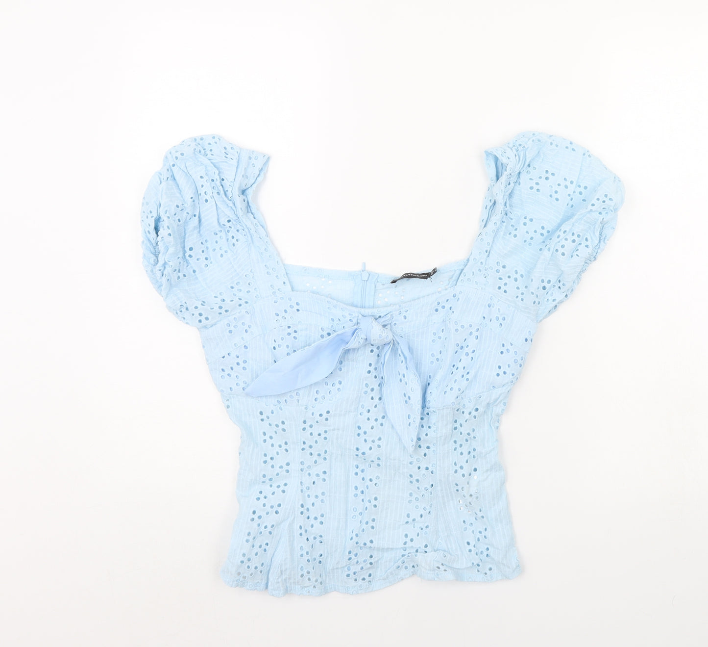 pretty little Thing Womens Blue   Basic Blouse Size 10