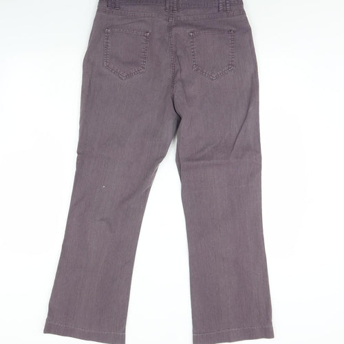 Per Una Womens Purple   Flared Jeans Size 14 L30 in