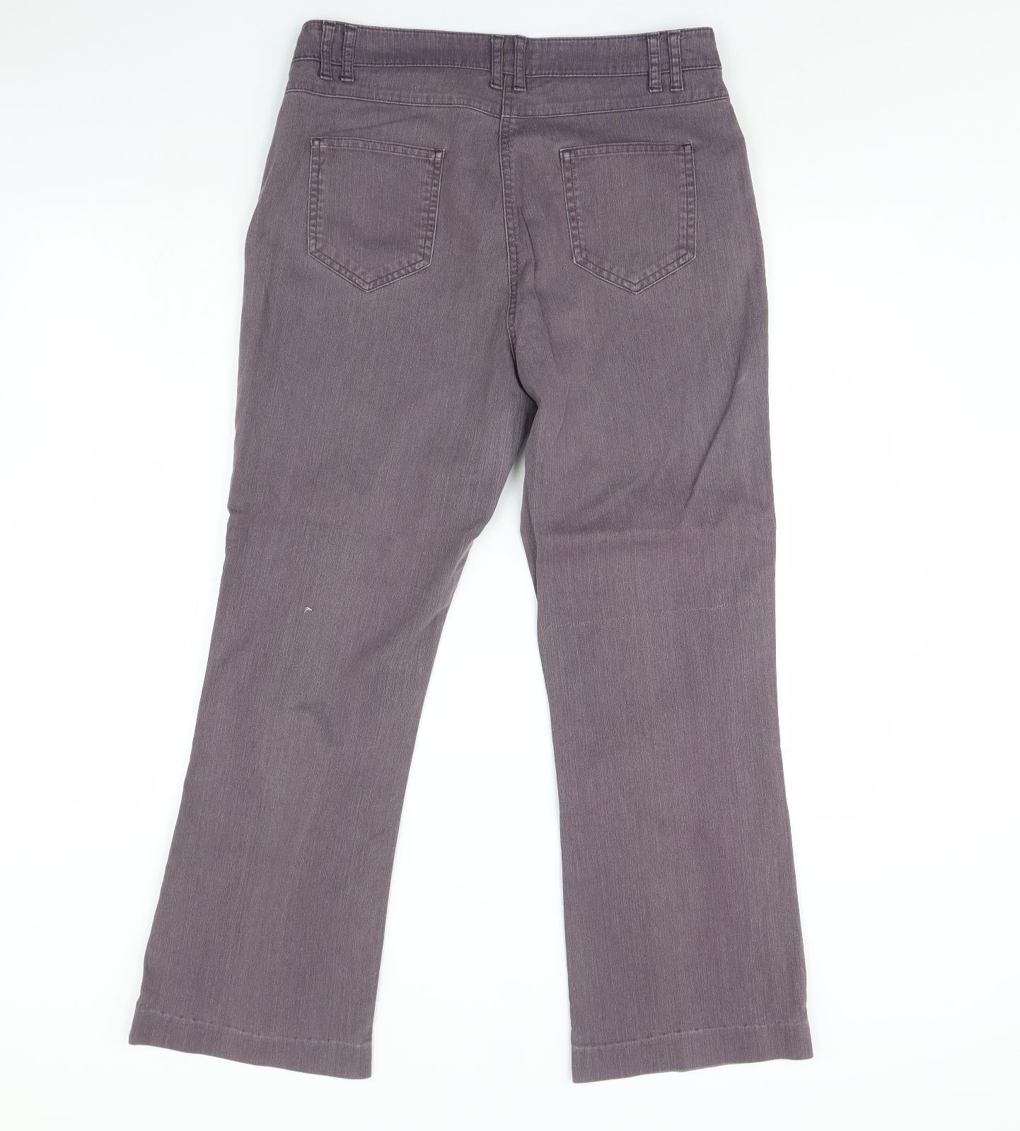Per Una Womens Purple   Flared Jeans Size 14 L30 in