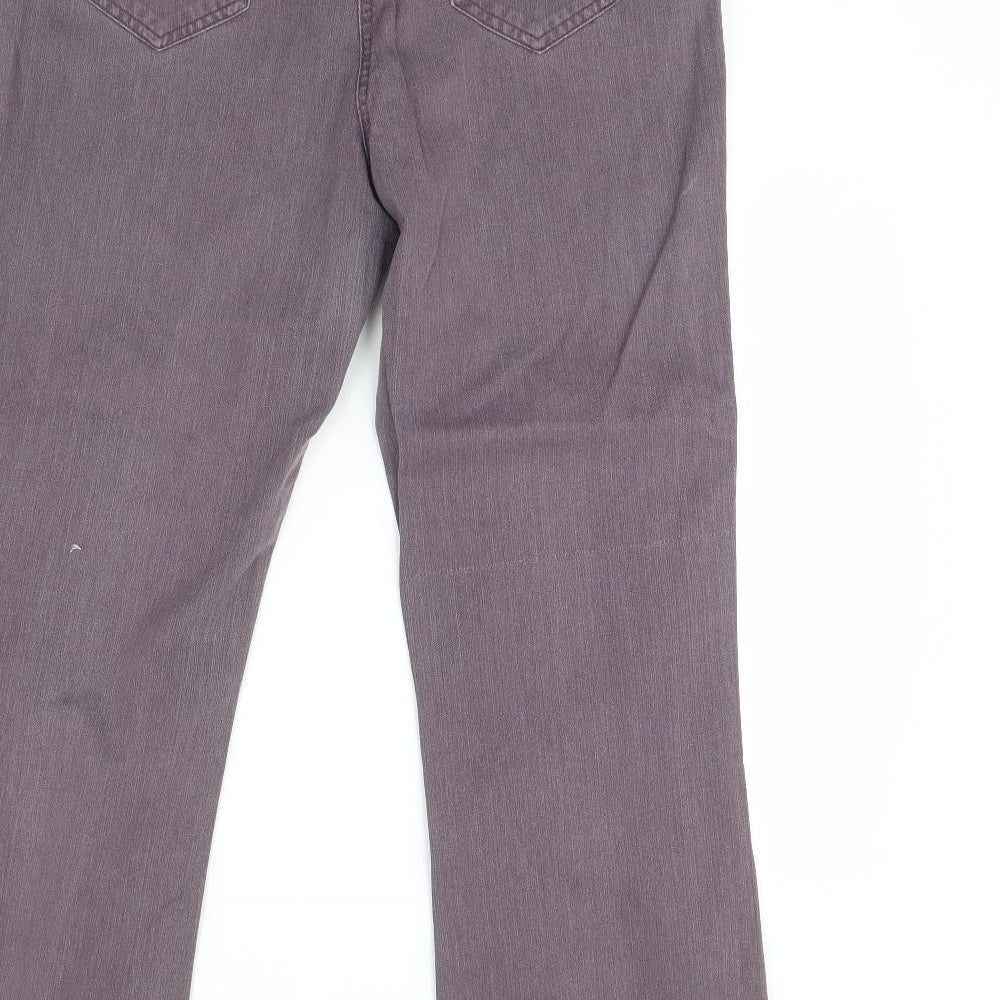 Per Una Womens Purple   Flared Jeans Size 14 L30 in
