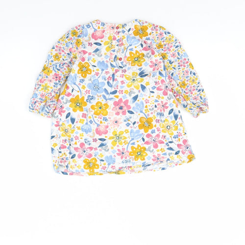 TU Girls White Floral  Fit & Flare  Size 18 Months