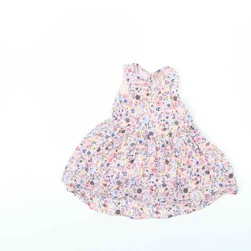 NEXT Girls Pink Floral  Fit & Flare  Size 18 Months