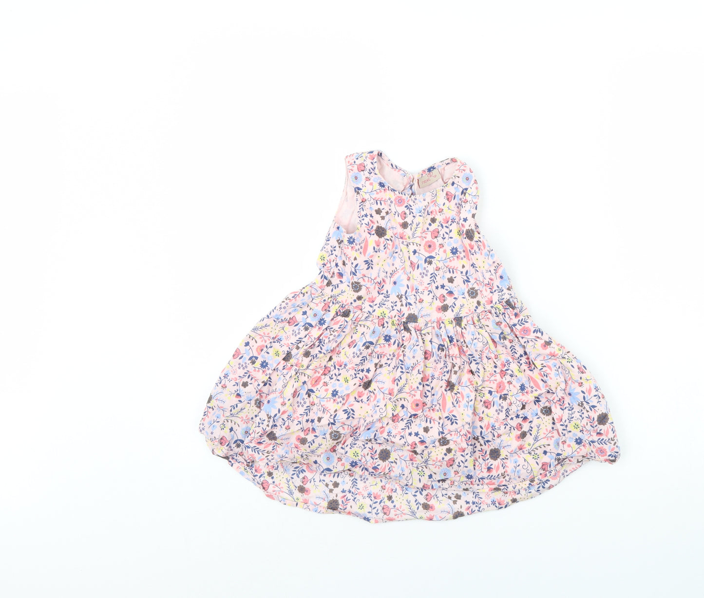 NEXT Girls Pink Floral  Fit & Flare  Size 18 Months