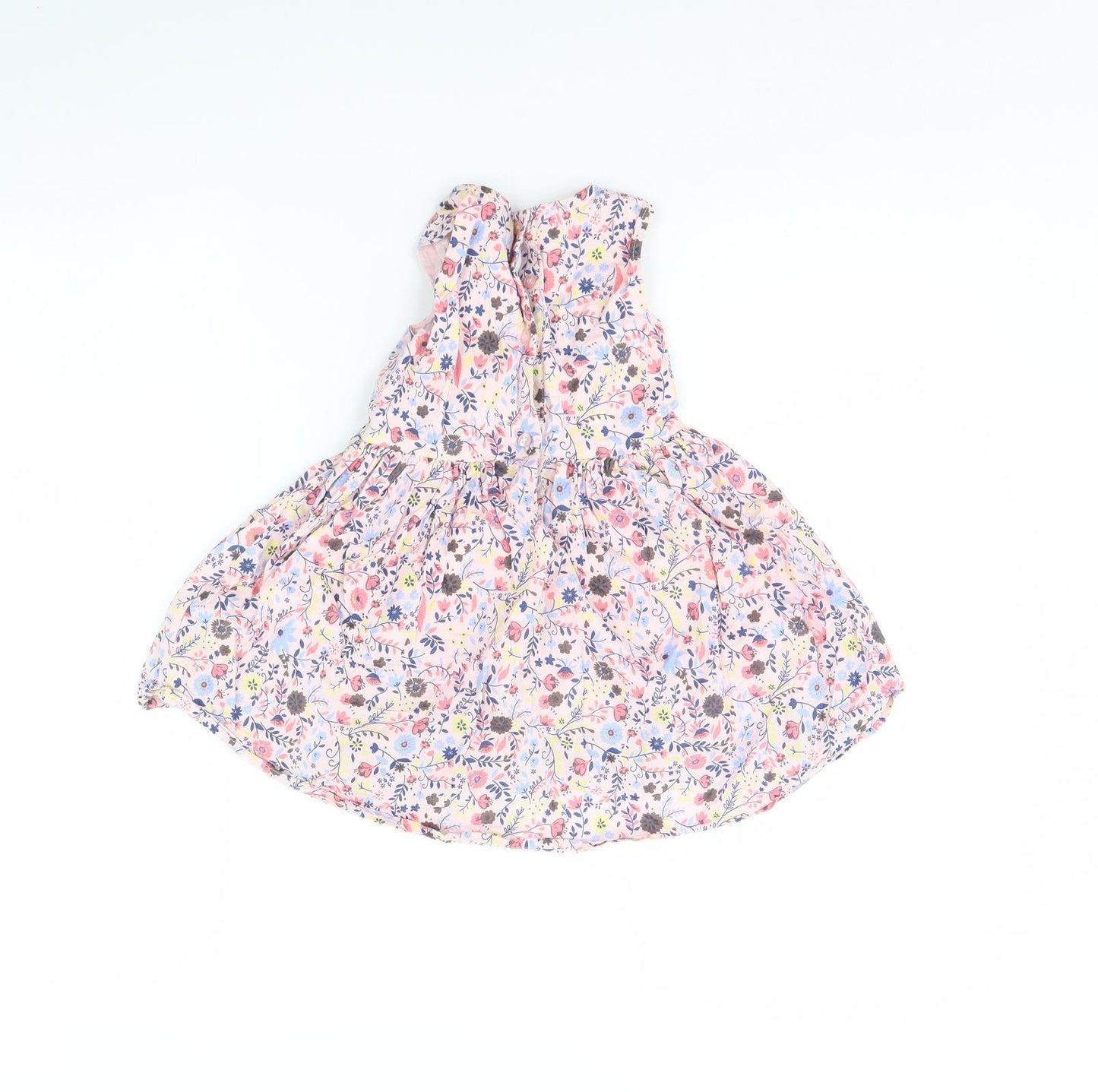 NEXT Girls Pink Floral  Fit & Flare  Size 18 Months