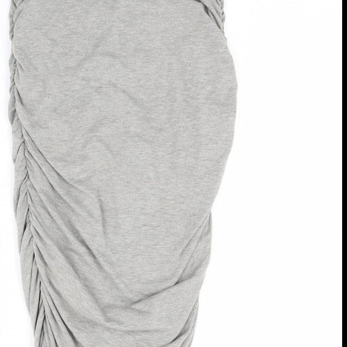 Preworn Womens Grey   Straight & Pencil Skirt Size 26 in