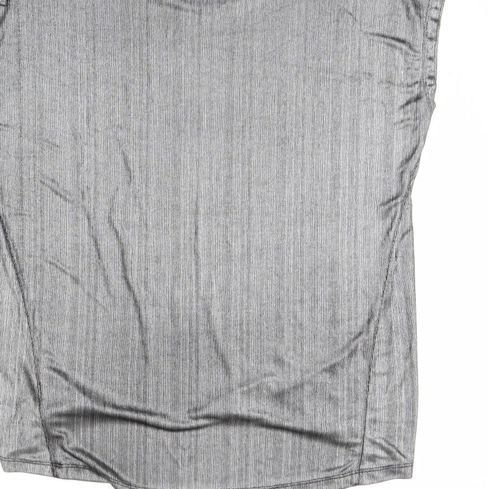QED London Womens Silver   Basic T-Shirt Size S