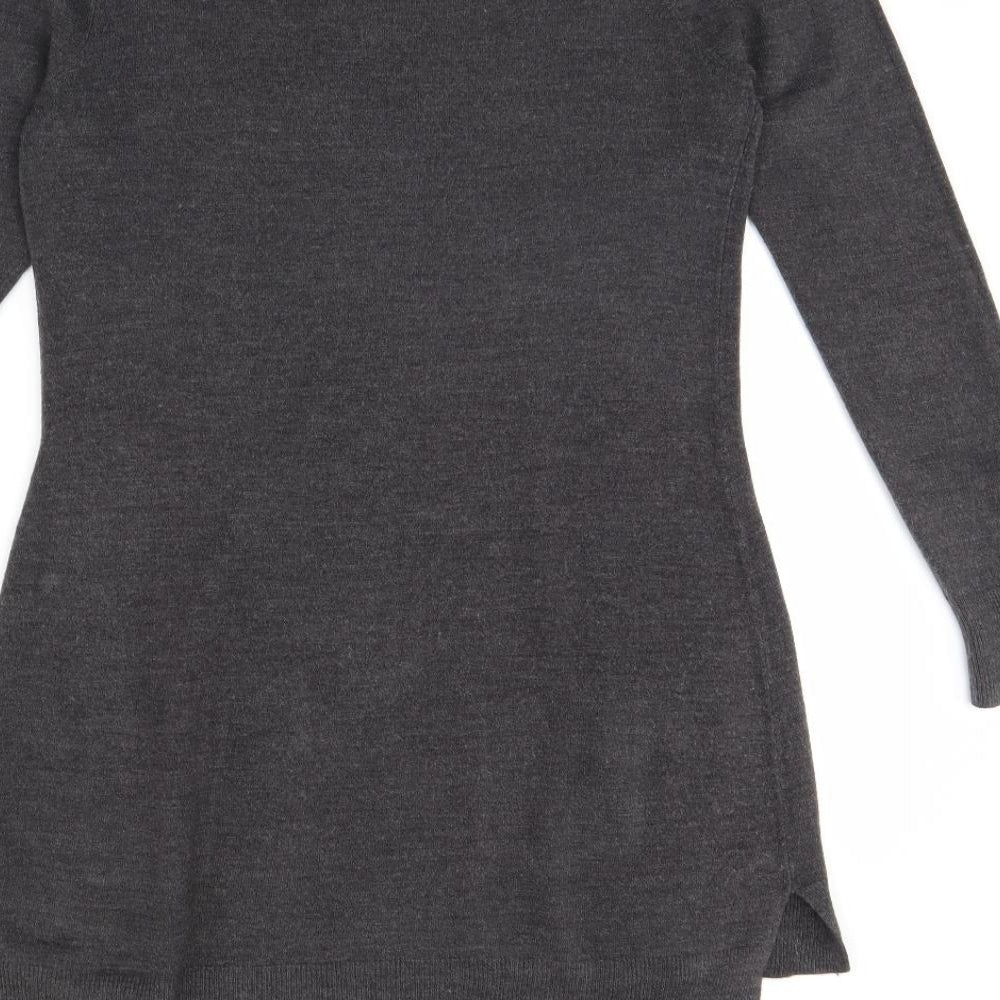 F&F Womens Grey   Jumper Dress  Size 14