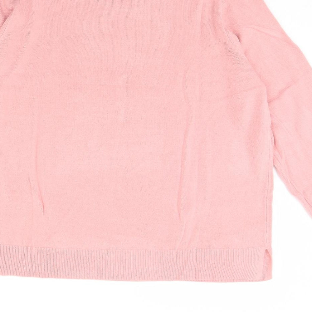 m&s Womens Pink   Pullover Jumper Size 20