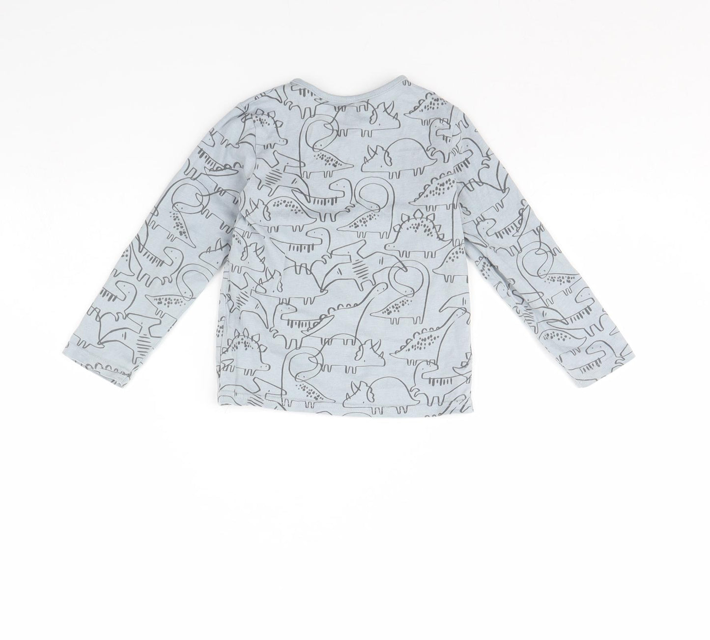TU Baby Blue Spotted  Basic T-Shirt Size 18-24 Months  - Dinosaur