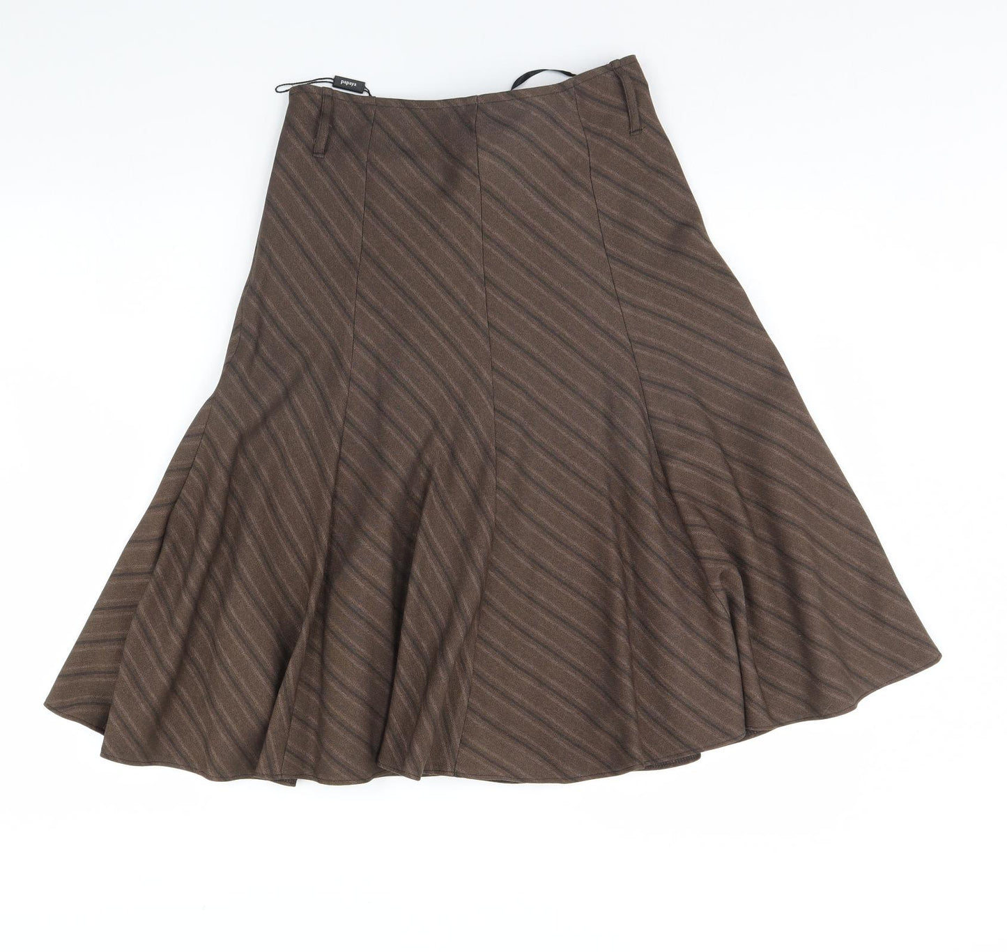 Papaya Womens Brown   Flare Skirt Size 10