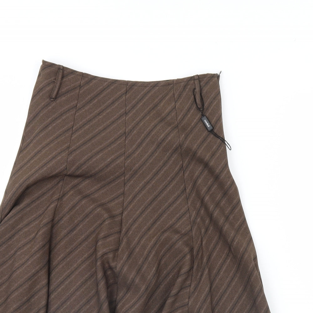 Papaya Womens Brown   Flare Skirt Size 10