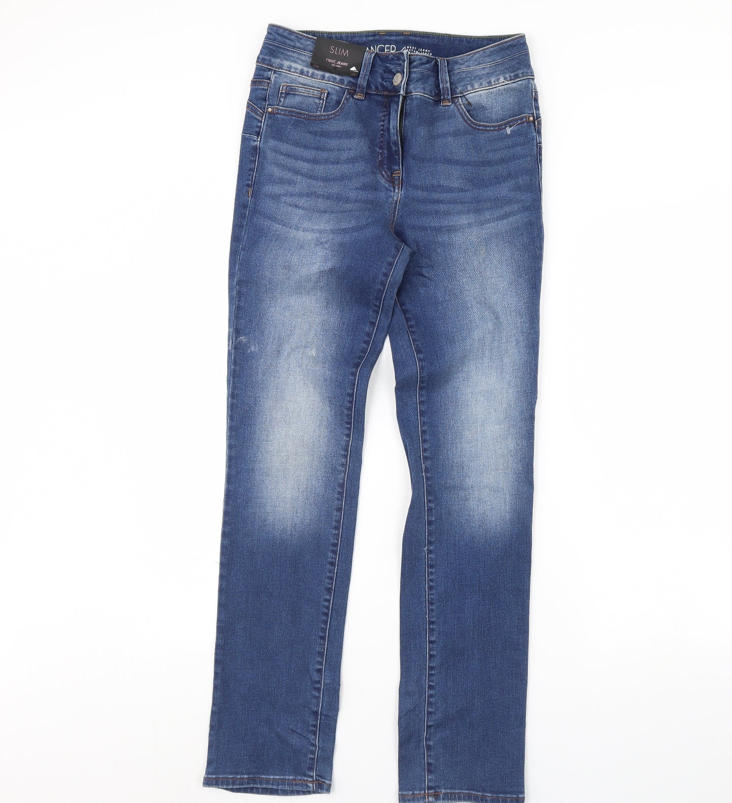 NEXT Womens Blue  Denim Straight Jeans Size 10 L30 in