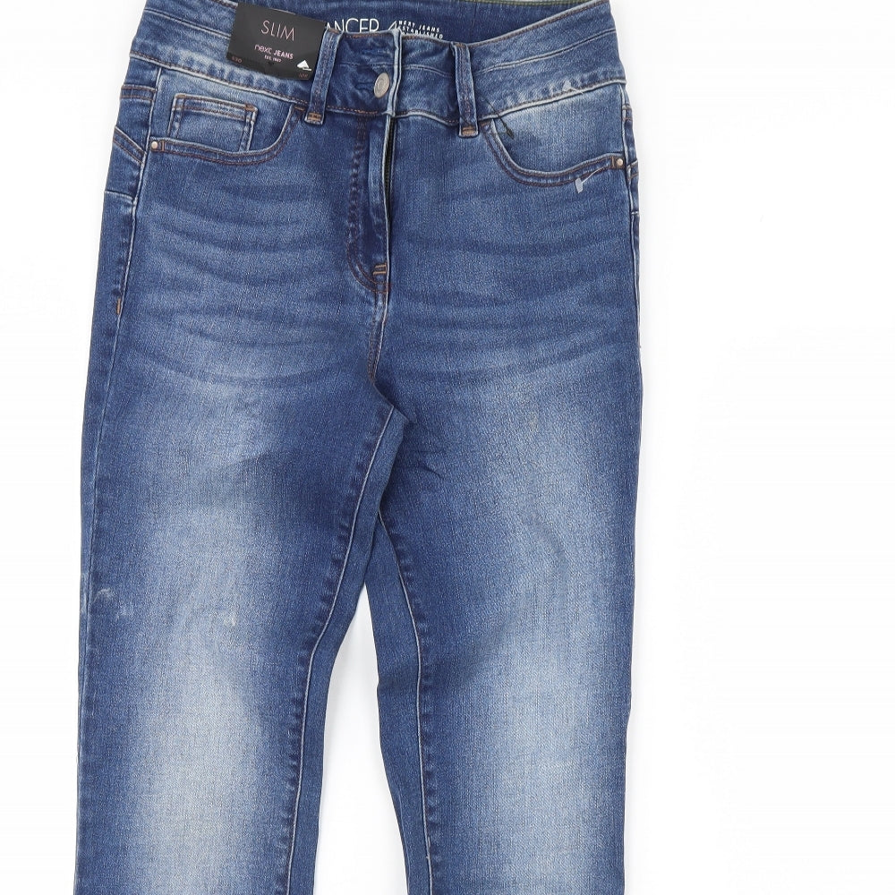 NEXT Womens Blue  Denim Straight Jeans Size 10 L30 in