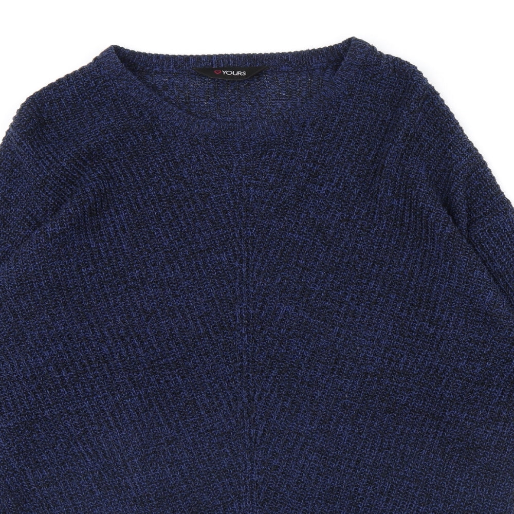Yours Womens Blue   Pullover Jumper Size 16