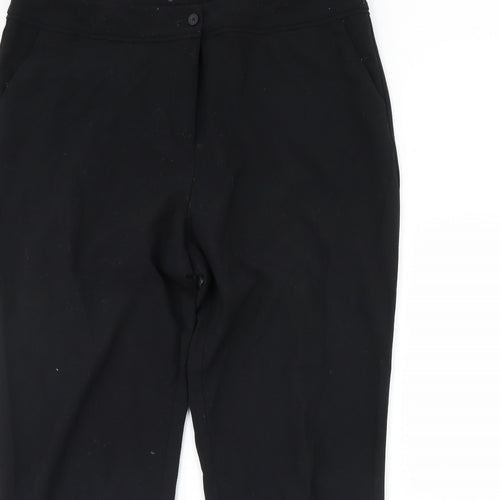 M&S Womens Black   Dress Pants Trousers Size 40 in L31 in