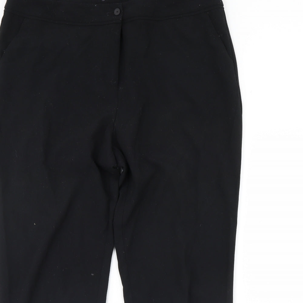 M&S Womens Black   Dress Pants Trousers Size 40 in L31 in