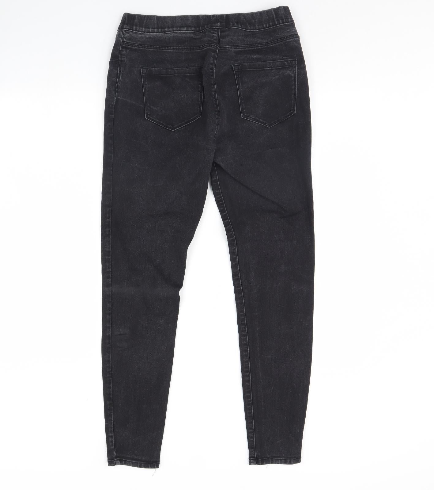George Womens Black  Denim Jegging Jeans Size 10 L29 in