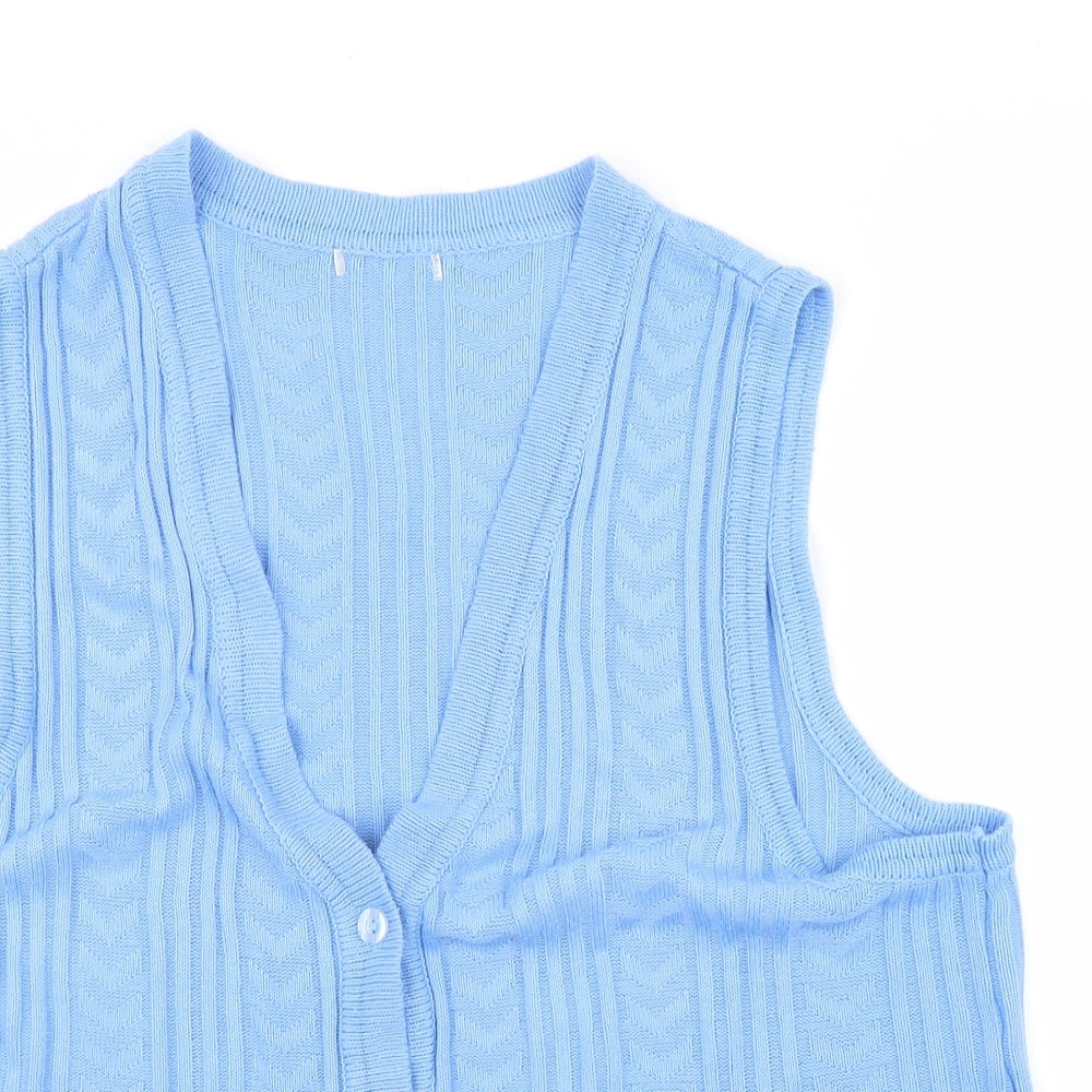 Preworn Womens Blue   Vest Jumper Size 14