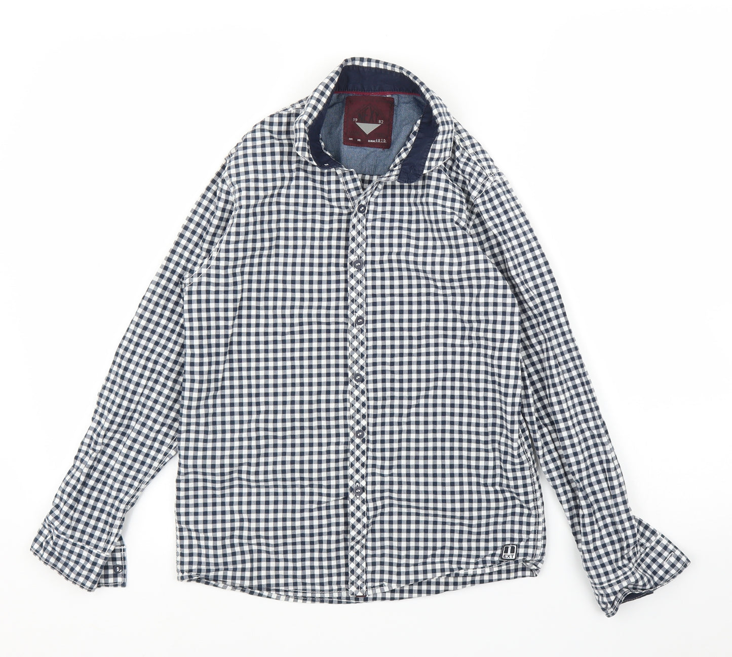 NEXT Boys Blue Check  Basic Casual Size 11 Years