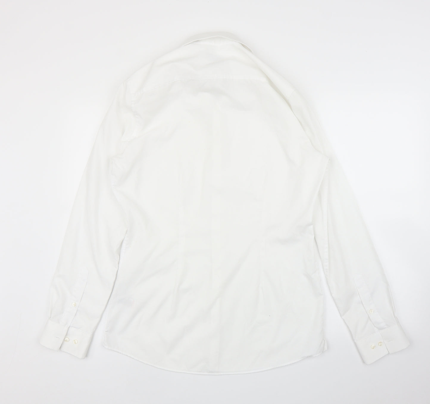 NEXT Mens White    Button-Up Size 15.5