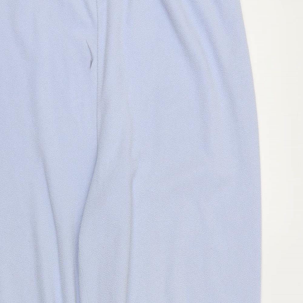 Preworn Womens Blue Solid  Chemise Pyjama Pants Size L
