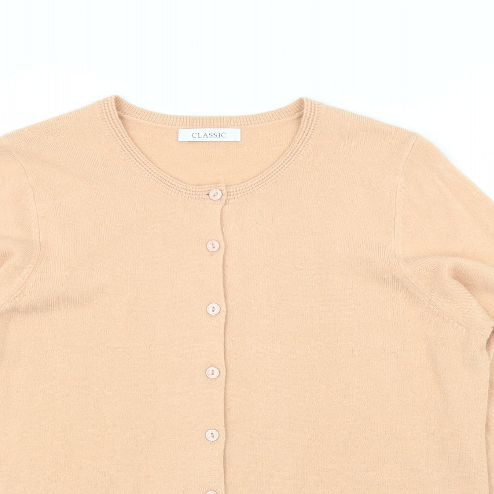 M&S Womens Pink   Cardigan Jumper Size 12