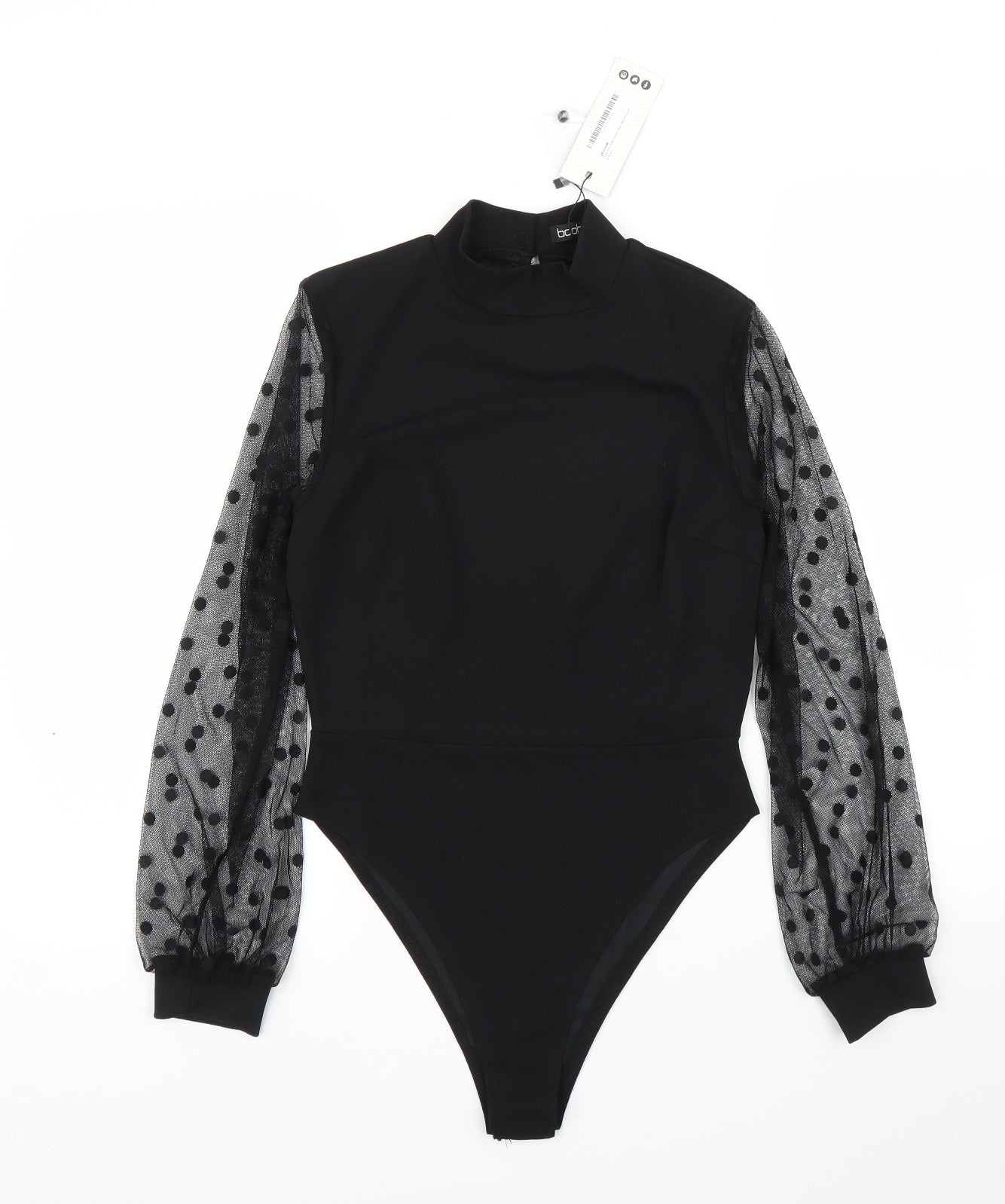 Boohoo Womens Black   Leotard One-Piece Size 8