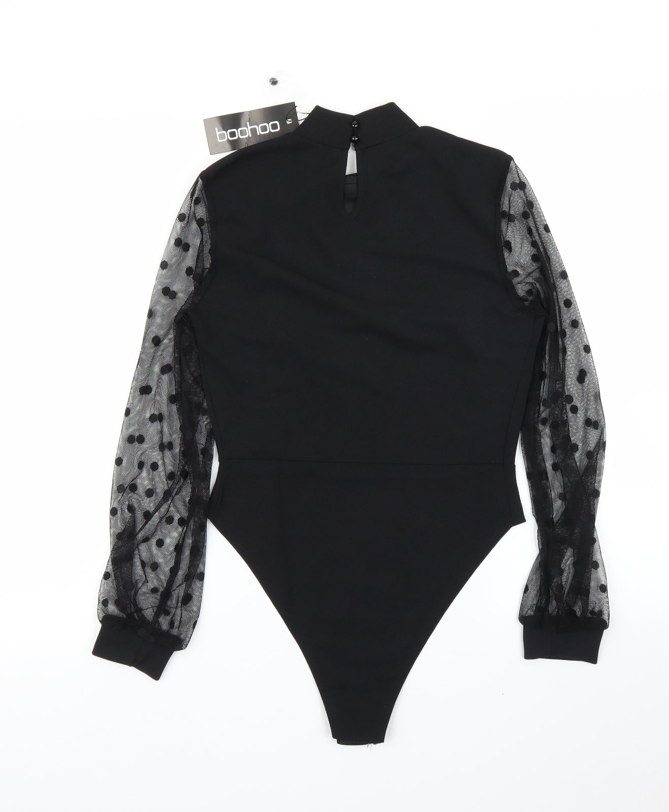 Boohoo Womens Black   Leotard One-Piece Size 8
