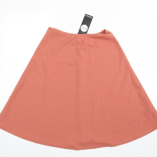 Boohoo Womens Pink   A-Line Skirt Size 6