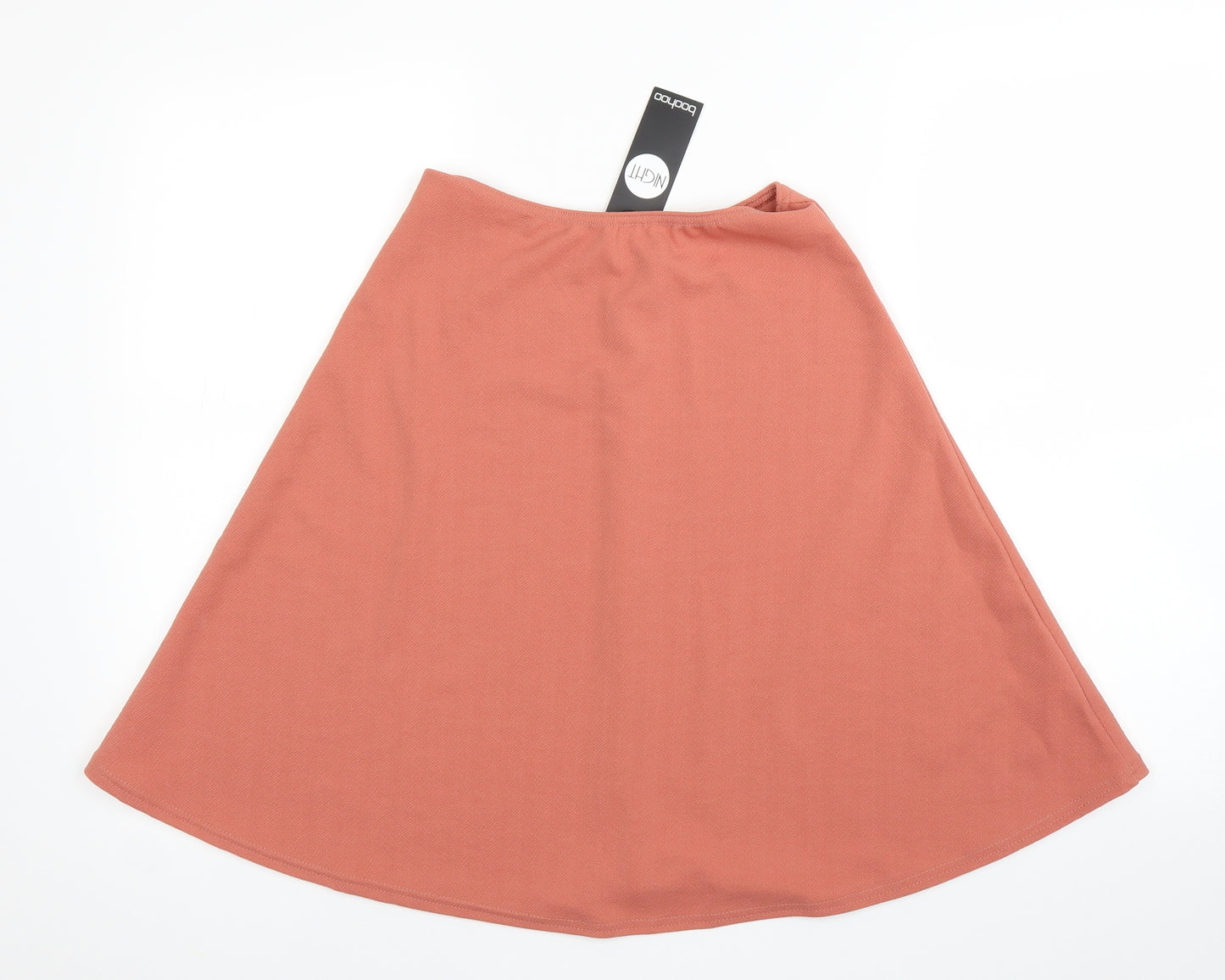 Boohoo Womens Pink   A-Line Skirt Size 6