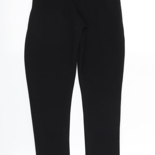 Boohoo Womens Black   Carrot Trousers Size 6 L24 in