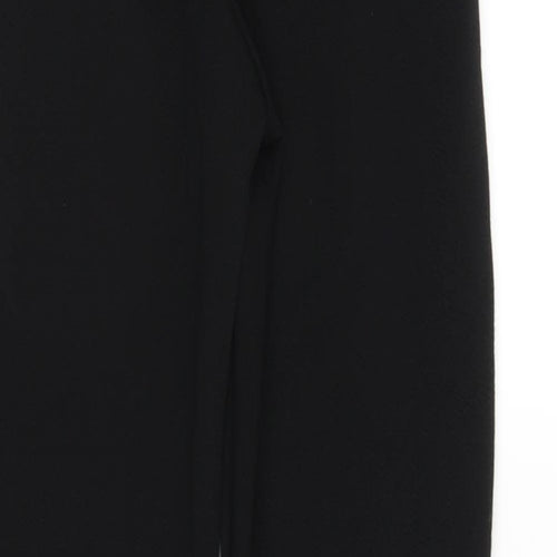 Boohoo Womens Black   Carrot Trousers Size 6 L24 in