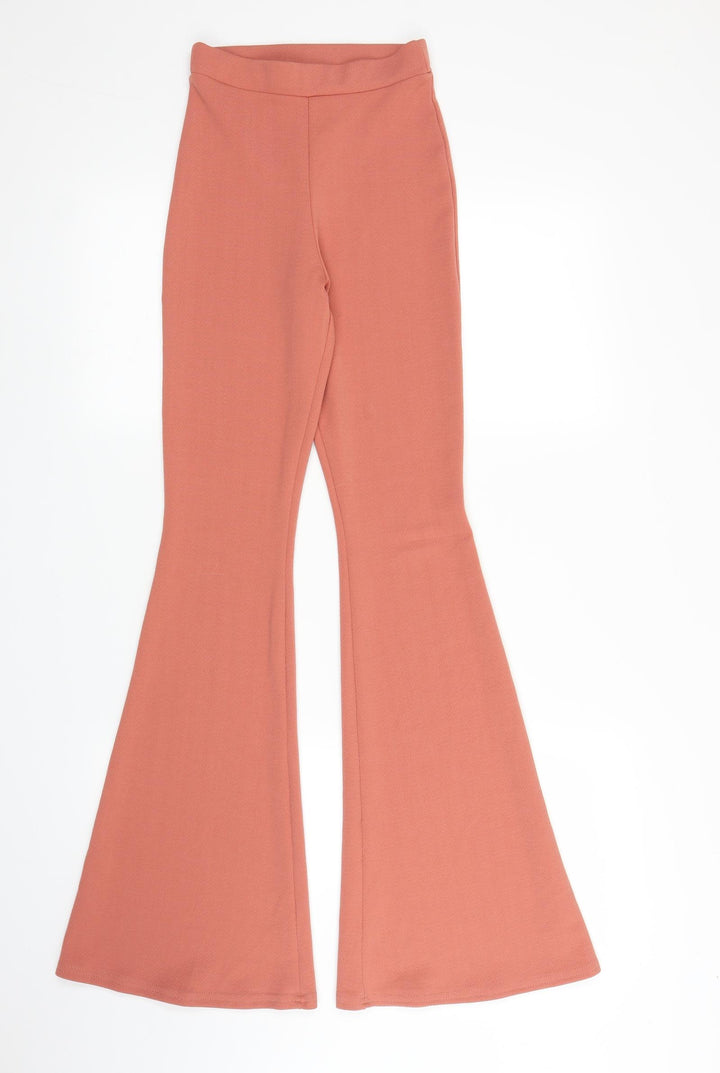 Boohoo Womens Pink   Sweatpants Trousers Size 6 L30 in