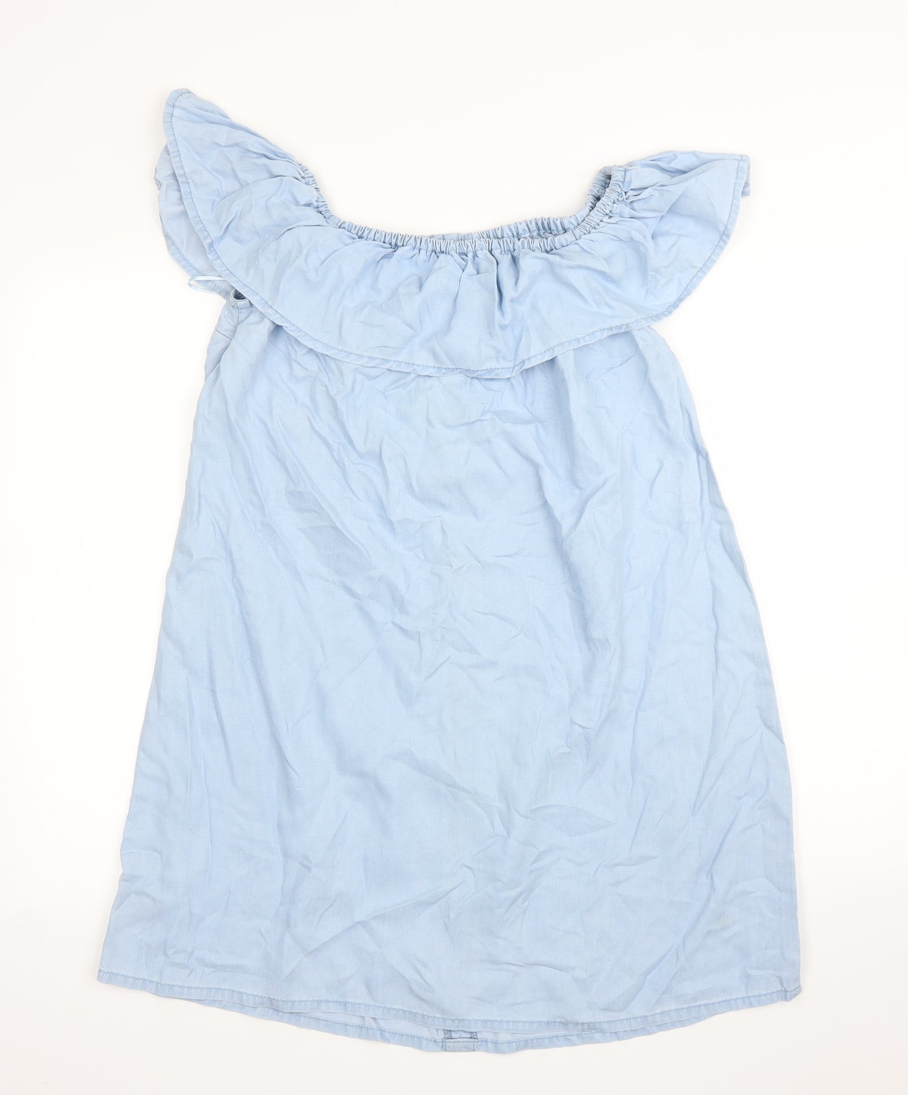 George Womens Blue  Rayon Shirt Dress  Size 12