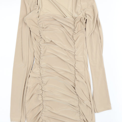 Preworn Womens Beige   Bodycon  Size 6