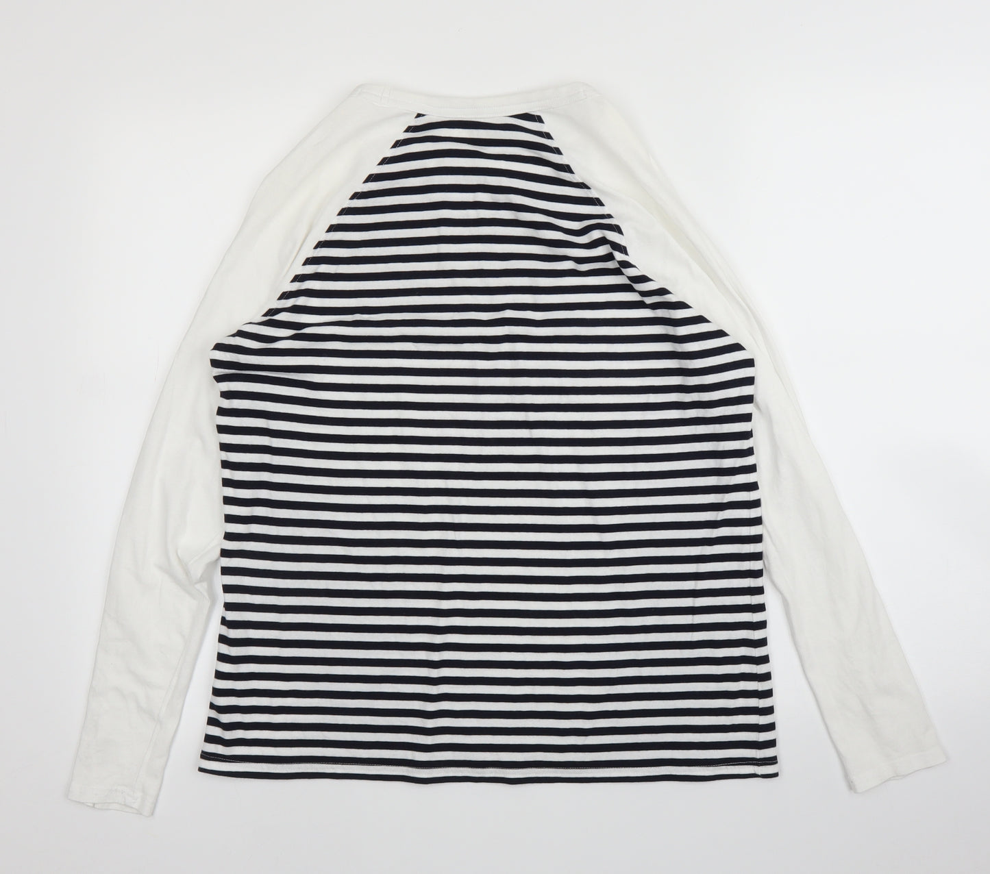 NEXT Womens Blue Striped  Basic T-Shirt Size 14