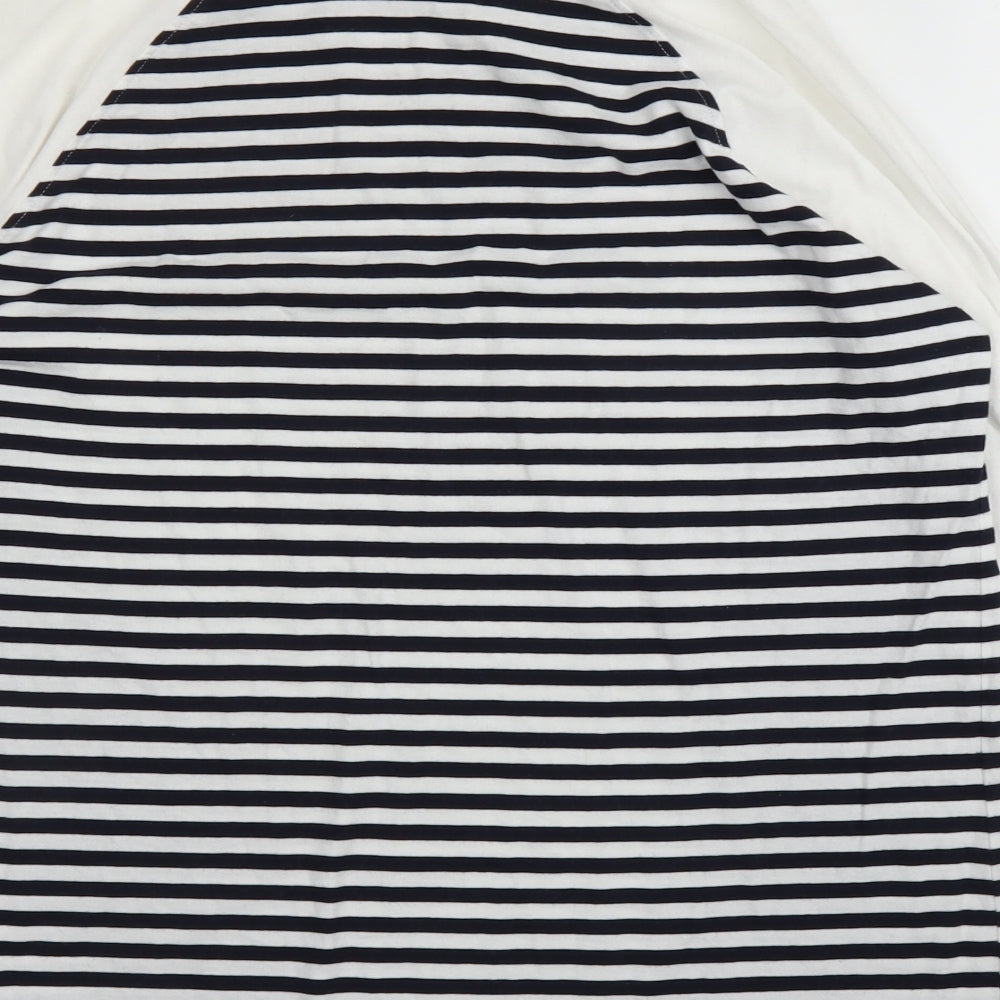 NEXT Womens Blue Striped  Basic T-Shirt Size 14