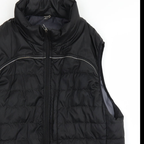 DECATHLON Mens Black   Gilet Coat Size 2XL