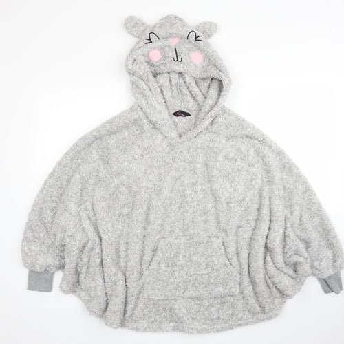 Feel Fabulous Womens Grey   Cardigan Jumper Size 10  - Poncho