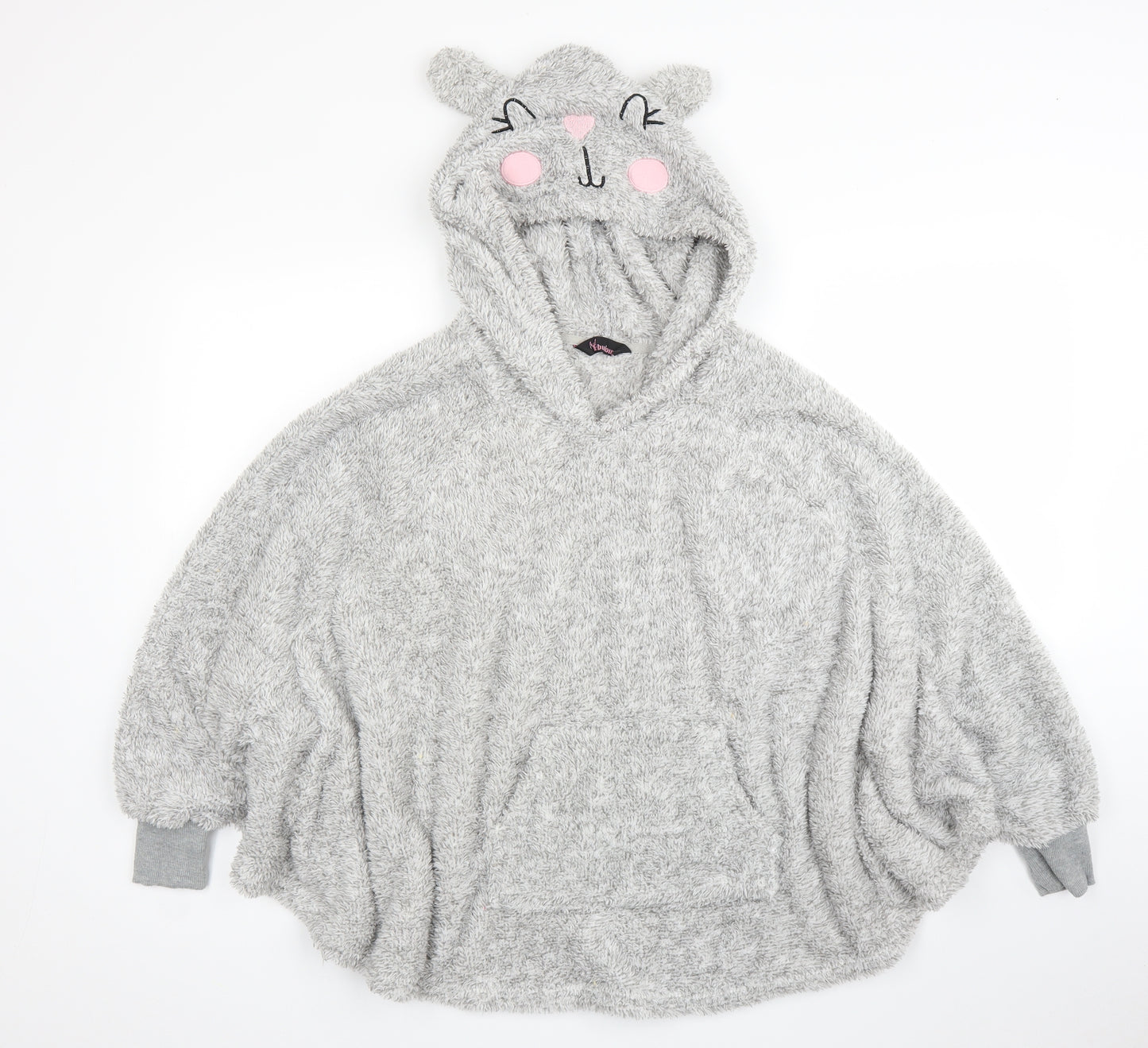 Feel Fabulous Womens Grey   Cardigan Jumper Size 10  - Poncho