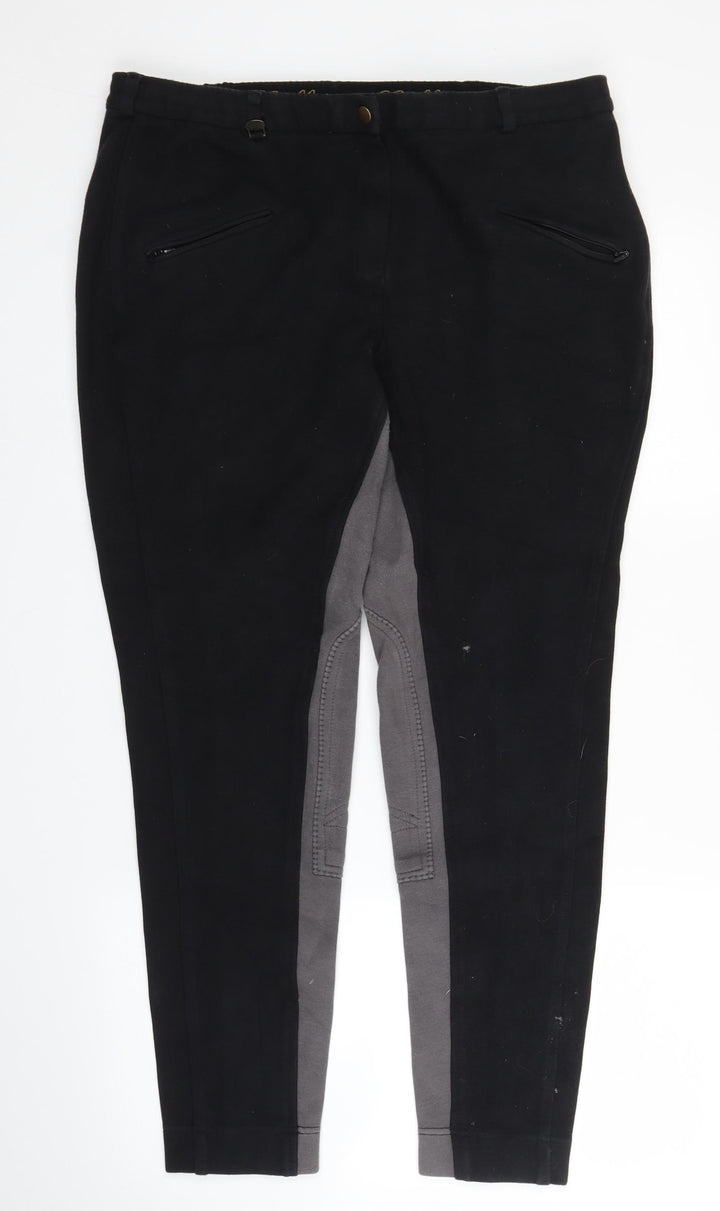 Gallop Womens Black Carrot Leggings Size 38 in L26 in