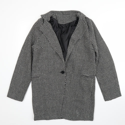 Preworn Womens Black   Overcoat Coat Size M