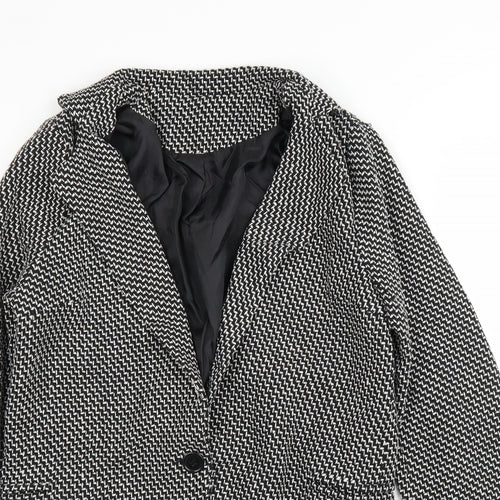 Preworn Womens Black   Overcoat Coat Size M